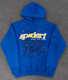 25ss European and American trendy brand overseas edition heavyweight hoodie, trendy couple's spider web Sp5der sweatshirt, cross-border bestseller