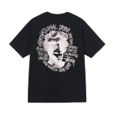 6STU New T-Shirt for Men and Women, Short Sleeve T-Shirt with Cow Print, Loose Fit, 230g, Summer Tee
