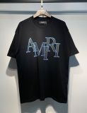 25ss Summer New AM1R1 European and American Trendy Brand Short Sleeve Letter Print Loose High Street Casual Unisex T-Shirt