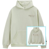FOG Essentials heavyweight high street fashion brand hooded sweatshirt with fleece lining for autumn and winter, suitable for couples, men and women