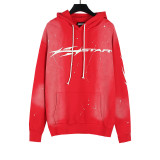Cross-border European and American HELL NFC high street washed vintage distressed trendy loose hooded sweatshirt for men and women, same style for couples