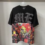 MIXED EMOTION American fashion brand Angel high street rhinestone vintage loose short-sleeve full-print unisex T-shirt