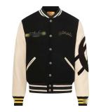 25ss cross-border foreign trade American fashion high street retro skull embroidery hip-hop street loose padded baseball jacket for men and women