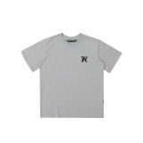 Popular cross-border e-commerce brand Palmt: New summer short-sleeve T-shirt with round neck, letter print, unisex, loose fit, European and American style