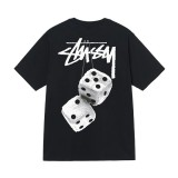 6STU New T-Shirt for Men and Women, Short Sleeve T-Shirt with Cow Print, Loose Fit, 230g, Summer Tee
