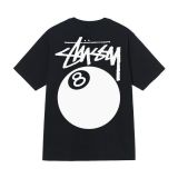 6STU New T-Shirt for Men and Women, Short Sleeve T-Shirt with Cow Print, Loose Fit, 230g, Summer Tee