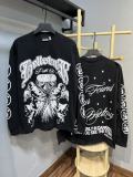 25ss Cross-Border Foreign Trade Hellstar American Style Trendy Brand High Street Washed Distressed Vintage Print Long Sleeve T-Shirt