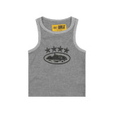 Corteiz Alcatraz American Fashion High Street Basic Printed Vest Street Sports Casual Unisex Top