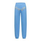 25ss cross-border foreign trade Sp555der American-style trendy brand foam letter full rhinestone hoodie sweatshirt and pants for men and women