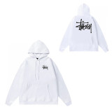 Original brand STUSI hoodie, new autumn and winter style, letter dice black eight, hooded couple's outfit