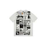 Cross-border trendy brand 230 GSM short-sleeve T-shirt, high-quality seamless tubular fabric, foreign trade cross-border half-sleeve