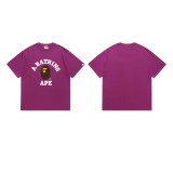 Original brand dropshipping cross-border hot-selling BAPE long-term stable supply double-thread men's and women's casual sports short-sleeve T-shirts