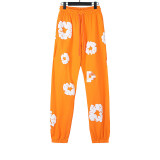 Foreign trade American-style trendy brand high-quality foam-printed high street pants, unisex.