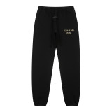 Spring/Summer New FOG ICON Double-Line Letter Print Crew Neck Pullover Short Sleeve Unisex Fleece Hoodie