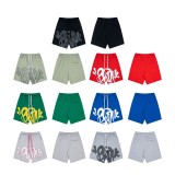 SynaWord American-style trendy brand high street loose shorts Y2K hip-hop street style casual couple's shorts for men and women
