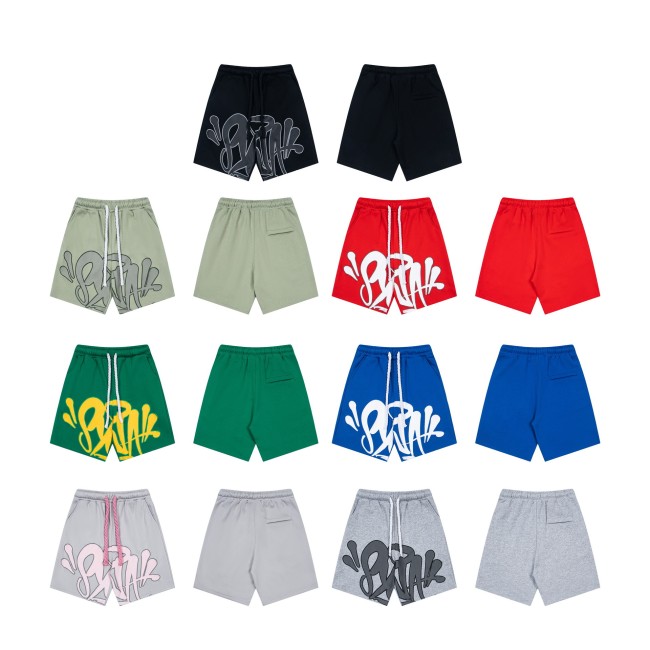 SynaWord American-style trendy brand high street loose shorts Y2K hip-hop street style casual couple's shorts for men and women