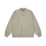 New autumn and winter FOG ICON sub-line logo letter crew neck pullover sweatshirt, unisex fleece hoodie