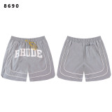 Cross-border foreign trade American trendy brand RHUDE 3M reflective letter print casual sports shorts for men and women