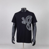 SynaWord European and American trendy brand letter print high street hip-hop casual trendy short-sleeve T-shirt men's set