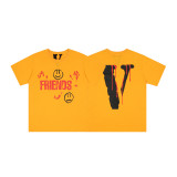 Cross-border supply: Trendy brand LONE Sakura short-sleeve T-shirt with sketch embroidery, lip print, and graffiti print