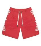 Cross-border foreign trade American-style casual embroidered distressed vintage letter print drawstring shorts