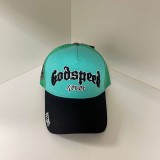 Cross-border European and American trendy brand God&speed skull letter embroidered baseball cap, curved brim cap, unisex outdoor cap