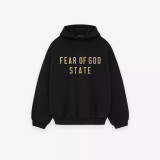 New high street autumn and winter fleece hoodie for men and women, American style trendy pants, FOG ICON hooded sweatshirt heavy weight set
