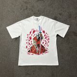 American high street niche fashion brand summer new skull figure basketball print retro loose round neck short sleeve T-shirt