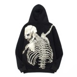 Godspeed Cross-Border 25ss Fall/Winter New Direct Print Washed Vintage Pure Cotton Hip-Hop American Style Hoodie Sweatshirt