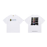 Original brand dropshipping cross-border hot-selling BAPE long-term stable supply double-thread men's and women's casual sports short-sleeve T-shirts