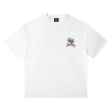 Cross-border European and American foreign trade S-letter printed cartoon series street casual loose-fitting unisex short-sleeve shirt