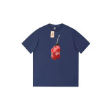 Cross-border trendy brand 230 GSM short-sleeve T-shirt, high-quality seamless tubular fabric, foreign trade cross-border half-sleeve