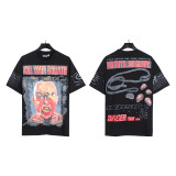 25ss cross-border American fashion brand Hellstar high street loose street casual pure cotton short-sleeve T-shirt unisex
