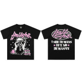 25ss cross-border foreign trade HELLSTAR American style trendy brand high street hip-hop loose casual short-sleeve T-shirt unisex