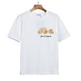 Wholesale cross-border European and American trendy brand Palm Angels decapitated bear print short-sleeve t-shirts for men and women, couples' high street half-sleeve shirts