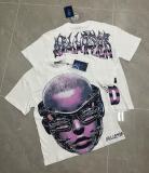 NFC Chip Hell Star HEEL Washed Vintage American Style Printed Short Sleeve T-Shirt