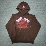 Cross-border foreign trade top version Sp555der spider web American style trendy unisex pullover hoodie