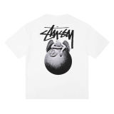 Cross-border European and American foreign trade S-letter printed cartoon series street casual loose-fitting unisex short-sleeve shirt