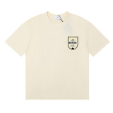 25ss cross-border European and American trendy brand RHUDE character, coconut tree, and letter print American style short-sleeve T-shirt, unisex