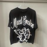 Cross-border foreign trade MIXED EMOTION American fashion brand Angel high street rhinestone bat sleeve loose short-sleeve T-shirt for men