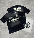 American-style super popular niche trendy brand summer Hell Star full-print graffiti short-sleeve loose-fit unisex T-shirt