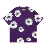 25ss Summer New DT European and American Trendy Brand Foam Cotton High Street Loose Street Style Short Sleeve T-Shirt Unisex Set