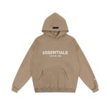 Correct version FOG ICON sub-line flocked letter casual loose high street fleece-lined couple's hooded sweatshirt for men and women
