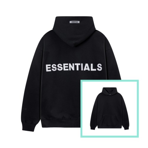 FOG Essentials heavyweight high street fashion brand hooded sweatshirt with fleece lining for autumn and winter, suitable for couples, men and women