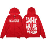 Foreign Trade THAT'S A AWFUL LOT OF COUGH SYRUP Rhinestone-embellished unisex cardigan hoodie