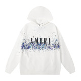 25ss cross-border foreign trade high-quality AMI American streetwear brand loose-fit printed hooded unisex sweatshirt wholesale