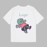 Summer short-sleeve Stus heavy-duty long-sleeve with correct lettering, high-quality American streetwear brand for couples