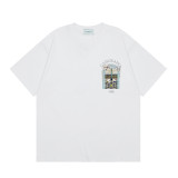 Cross-border Casablanca summer new style Casablanca LOGO printed unisex loose short-sleeve T-shirt trendy