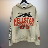 New cross-border H trendy brand retro cardigan hoodie with letter print, unisex washed and distressed sweatshirt.