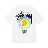 6STU New T-Shirt for Men and Women, Short Sleeve T-Shirt with Cow Print, Loose Fit, 230g, Summer Tee